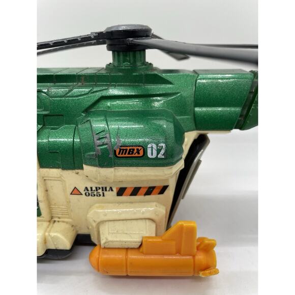 Matchbox Cloud Chopper On A Mission Mattel Die Cast Vehicle Green Alpha 0551 E - Picture 6 of 10